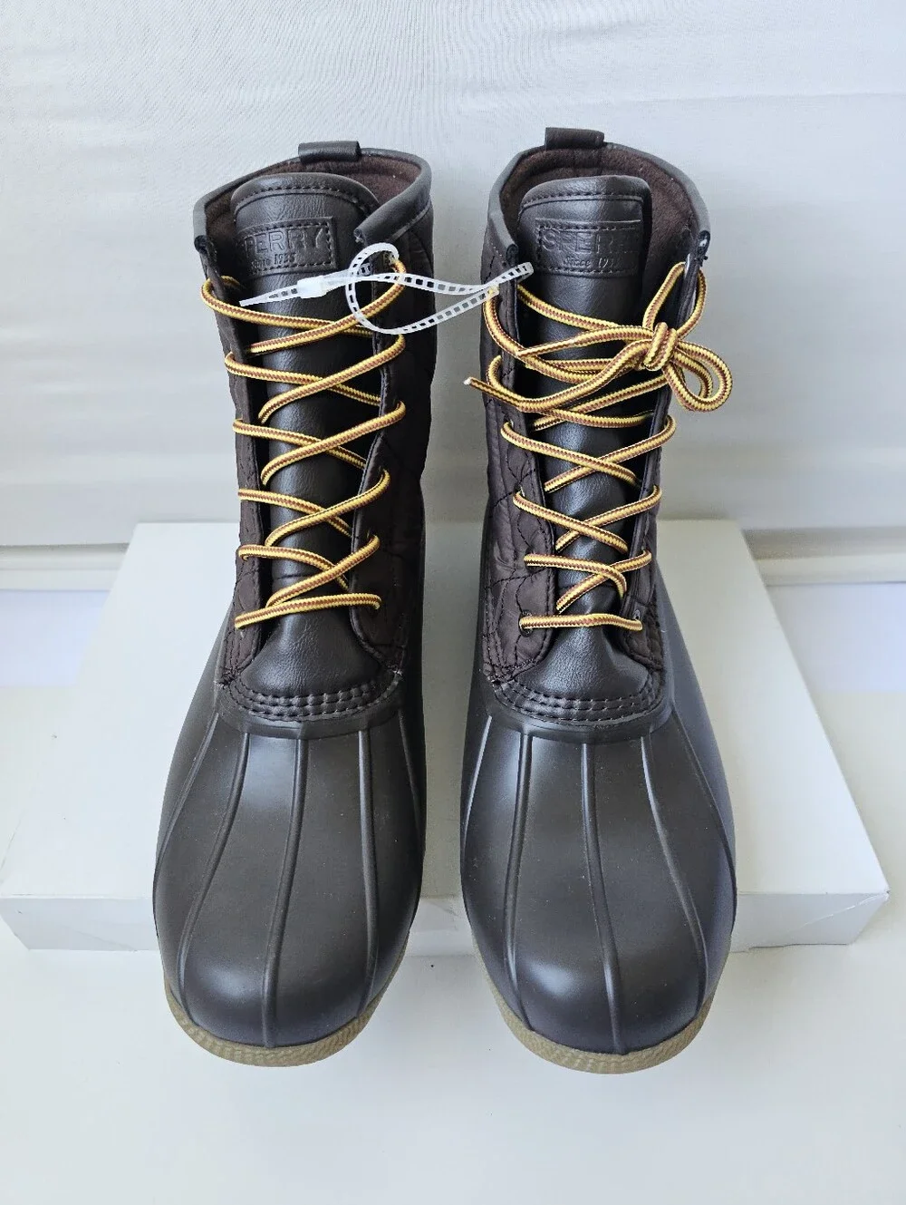 Sperry Top-Sider Men's Duck Boots Brown Quilted NWOT - Size 11 & 12